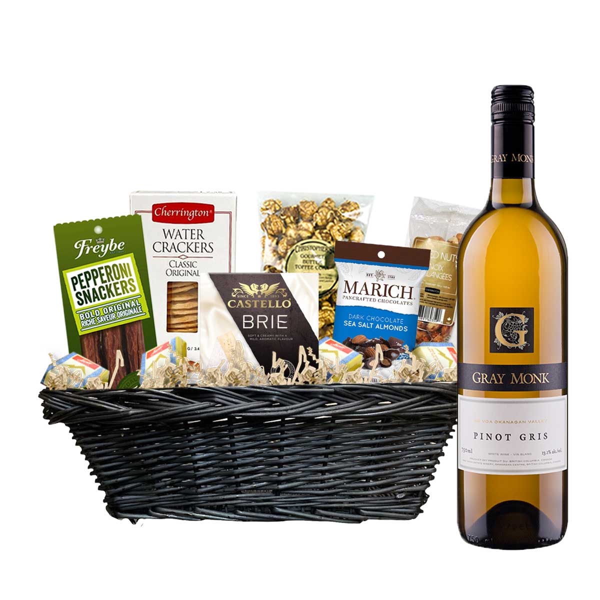 TAG Liquor Stores Canada Delivery-Gray Monk Pinot Gris 750ml Corporate Gift Basket-wine-tagliquorstores.com