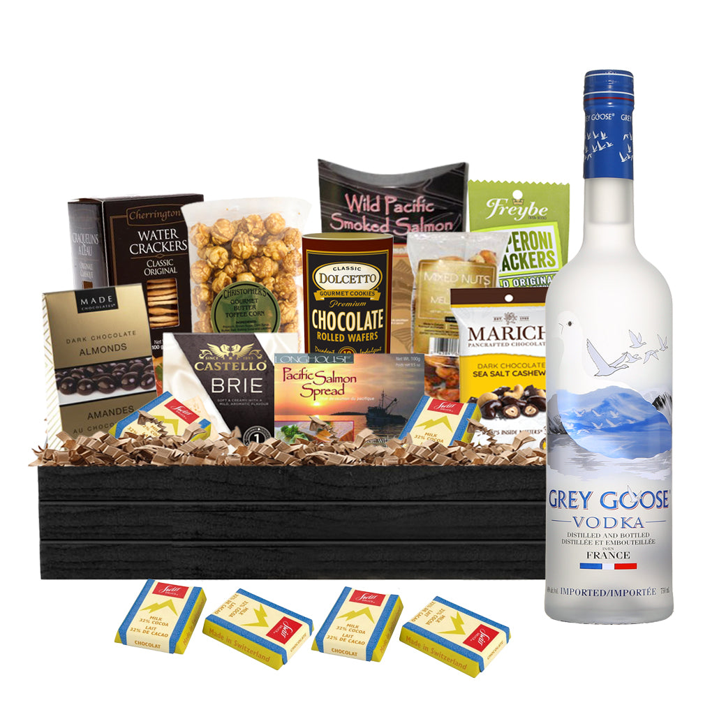 TAG Liquor Stores Liquor Gift Delivery Canada - Grey Goose Vodka 750ml Gift Basket