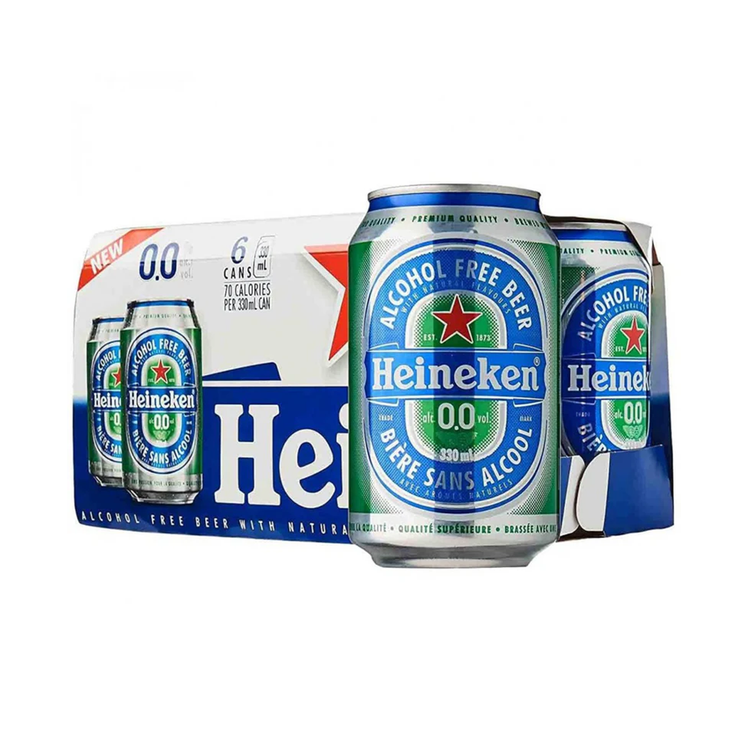 Heineken 0.0 Non-alcoholic Beer 6 Pack Cans