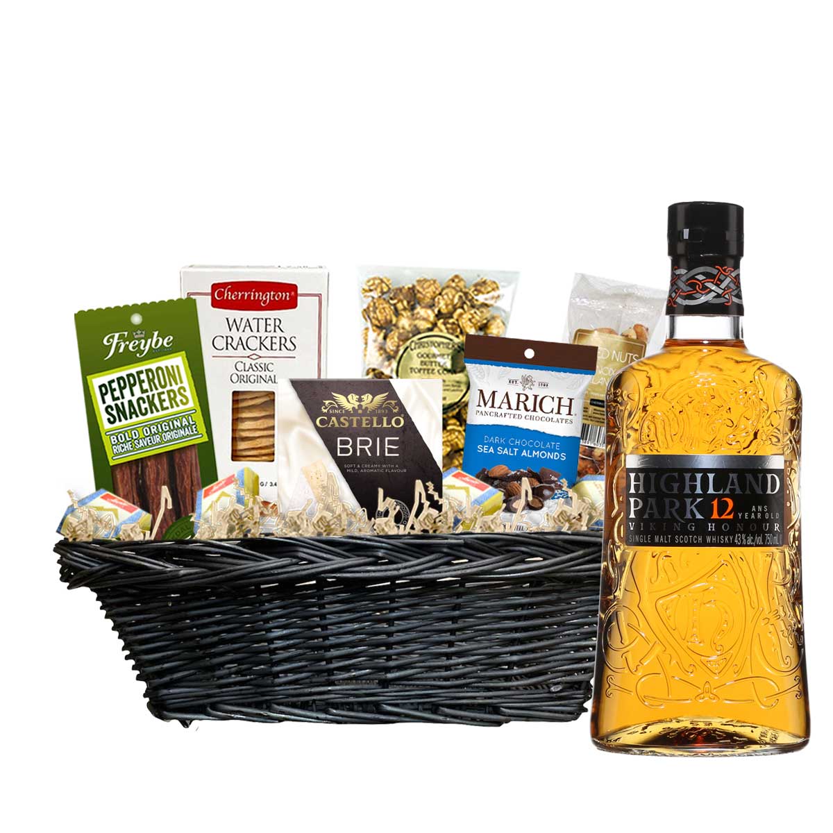 TAG Liquor Stores Canada Delivery-Highland Park 12 Year Scotch 750ml Corporate Gift Basket-spirits-tagliquorstores.com