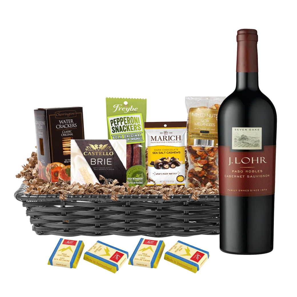 TAG Liquor Stores Liquor Gift Delivery Canada - J Lohr Seven Oaks Cabernet Sauvignon 750ml Gift Basket