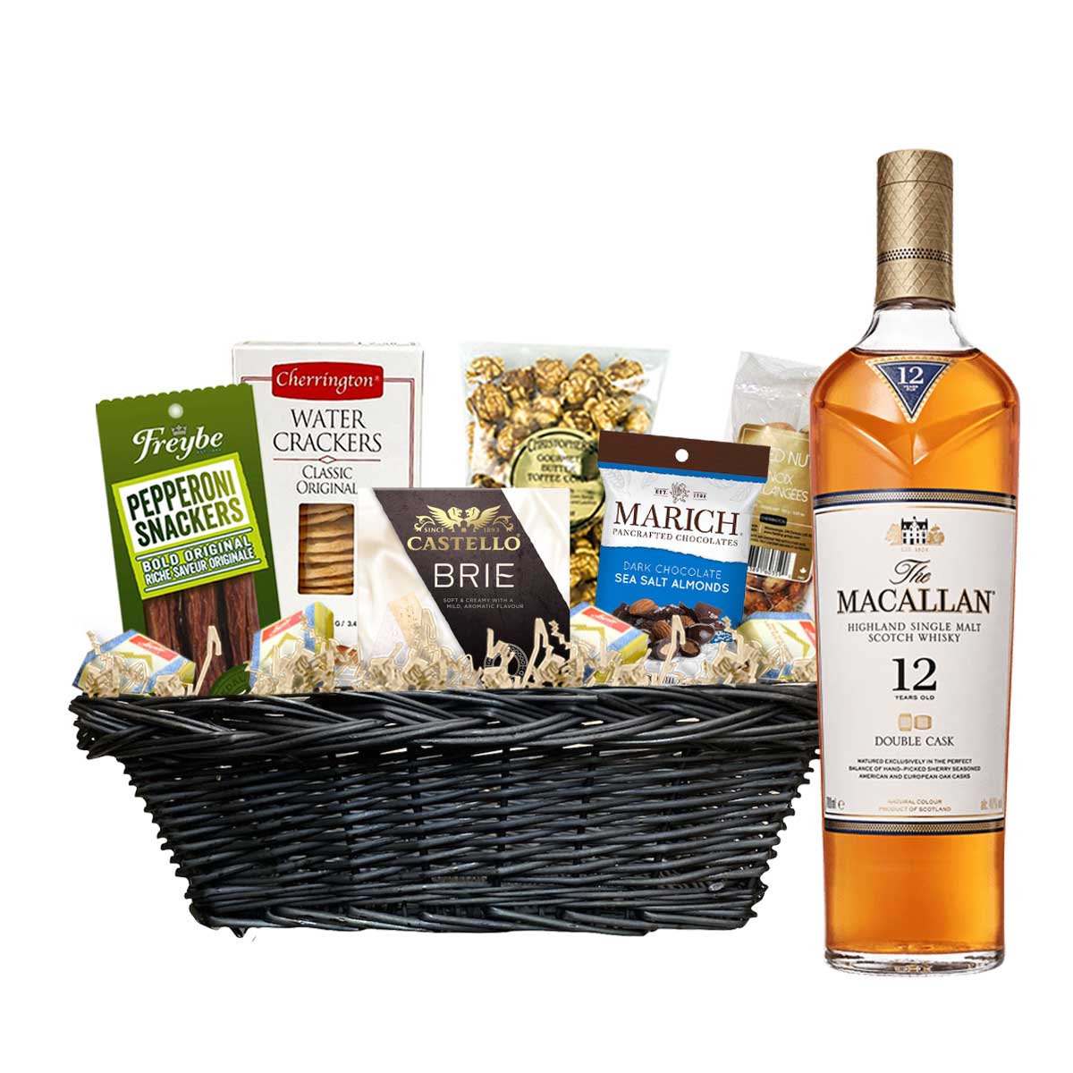 Macallans 12 Year Scotch 750ml Corporate Gift Basket – tagliquorstores.com