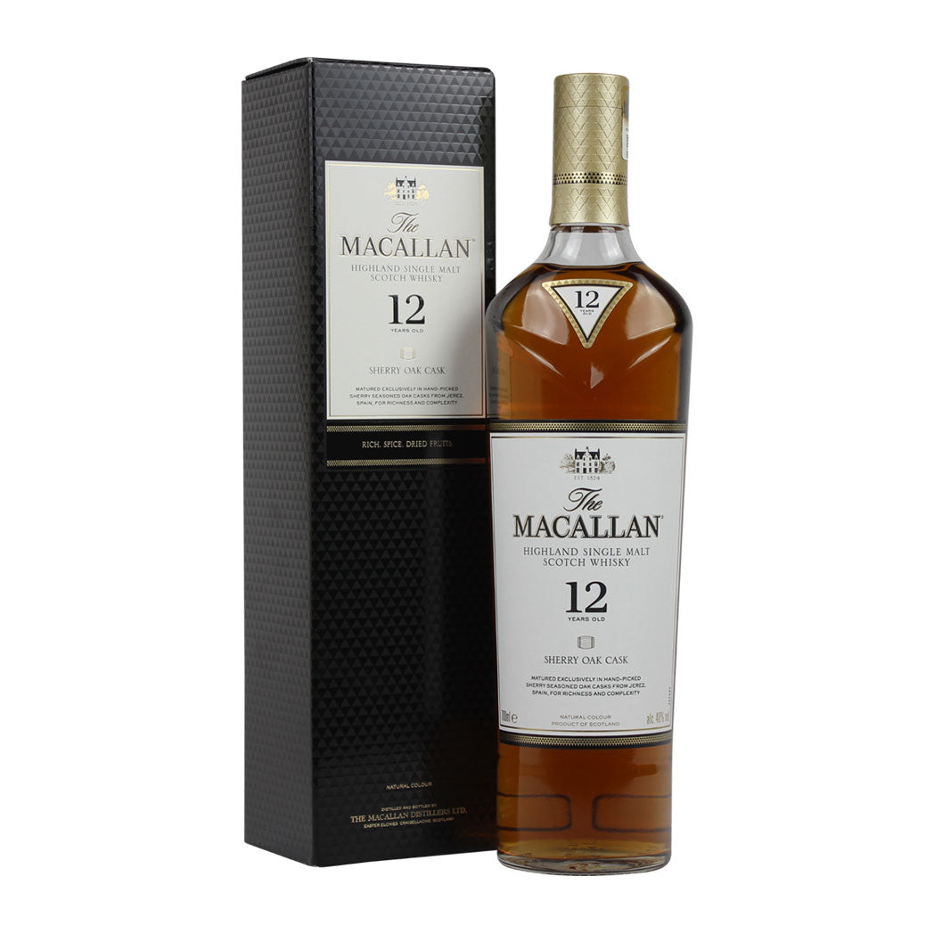 TAG Liquor Stores BC - Macallan 12 Year Sherry Oak Scotch 750ml-spirits