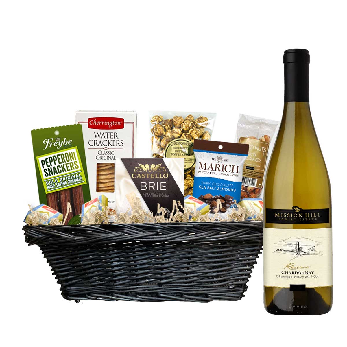 TAG Liquor Stores Canada Delivery-Mission Hill Reserve Chardonnay 750ml Corporate Gift Basket-wine-tagliquorstores.com