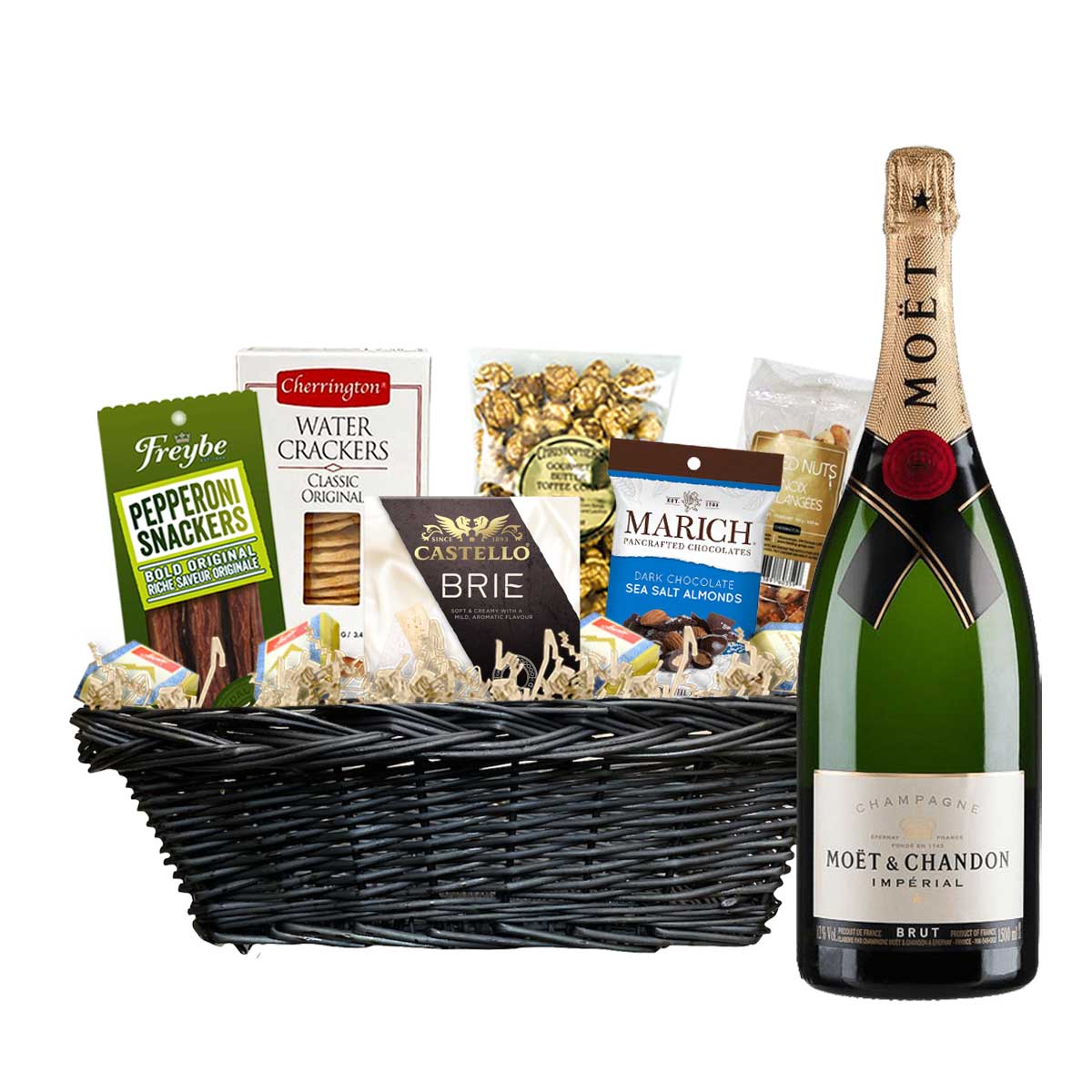 TAG Liquor Stores Canada Delivery-Moet & Chandon Champagne 750ml Corporate Gift Basket-wine-tagliquorstores.com