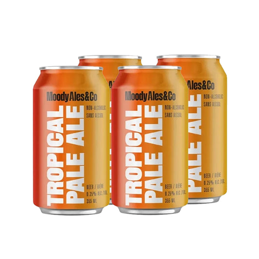 Moody Ales Tropical Non-Alcoholic Beer 4 Pack Cans