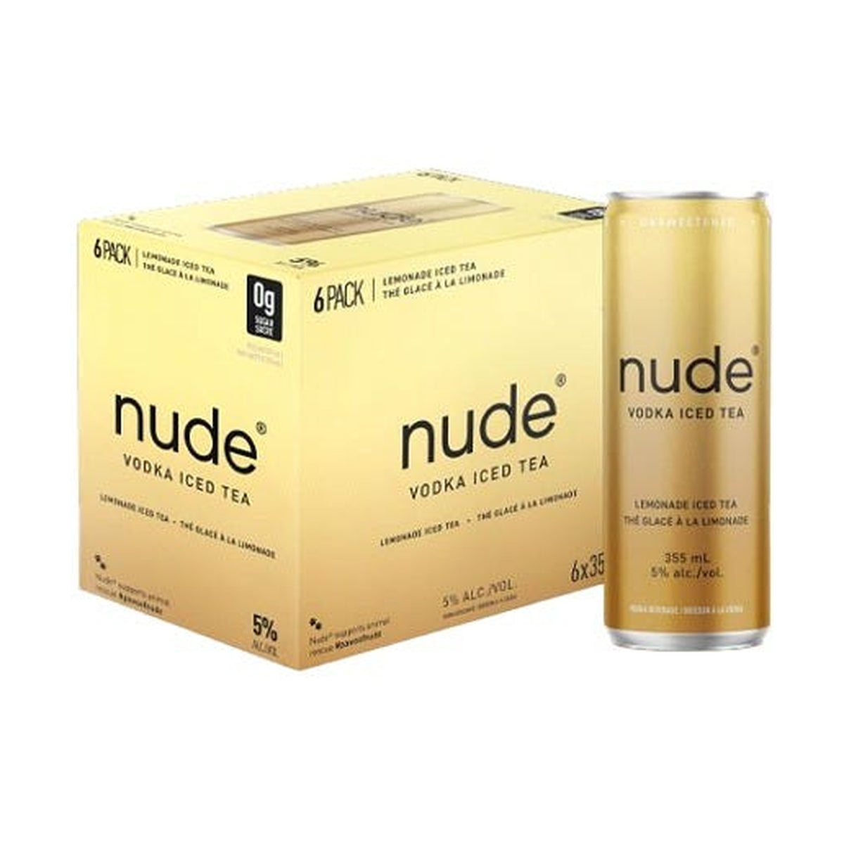 Nude Beverages Iced Tea Lemonade 6 x 355 mL