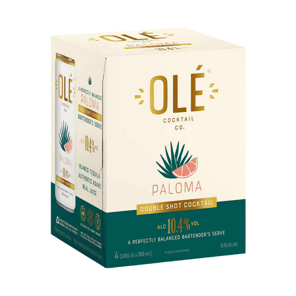 Ole Cocktail Co - Double Shot Paloma 4 x 355 mL