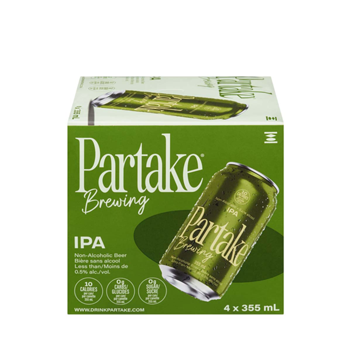 Partake IPA Craft Non-Alcoholic Beer 4 Pack Cans – tagliquorstores.com