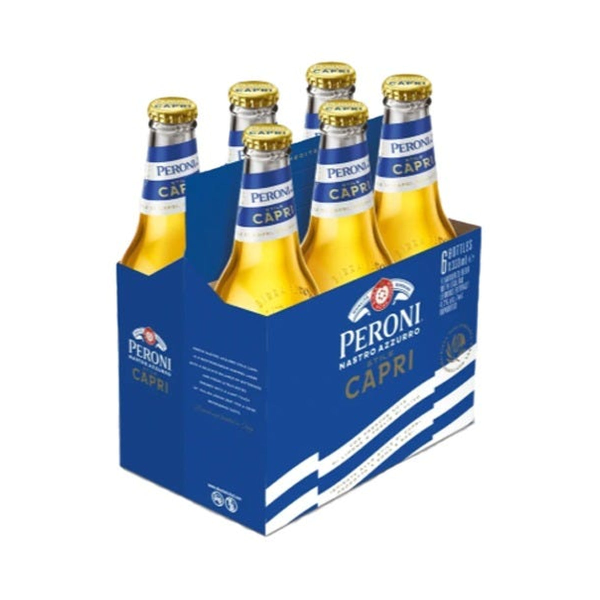 Peroni Nastro Azzurro Stile Capri 6 x 330 mL