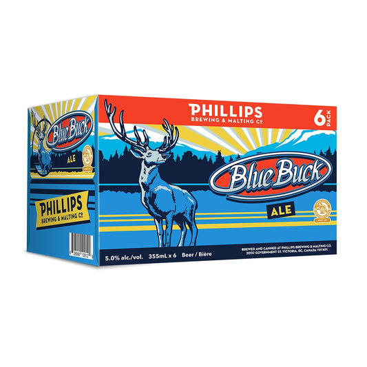 Phillips Brewing Blue Buck Ale 6 pack Cans
