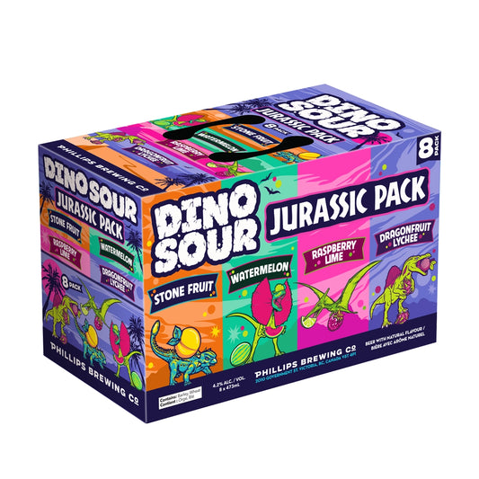 Phillips Brewing Company Dino Sour Jurassic Mix 8 Cans Pack