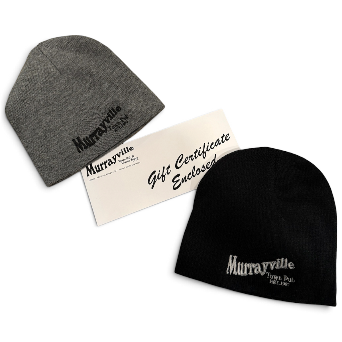 $50 Gift Card to Murrayville Town Pub plus two branded toques!
