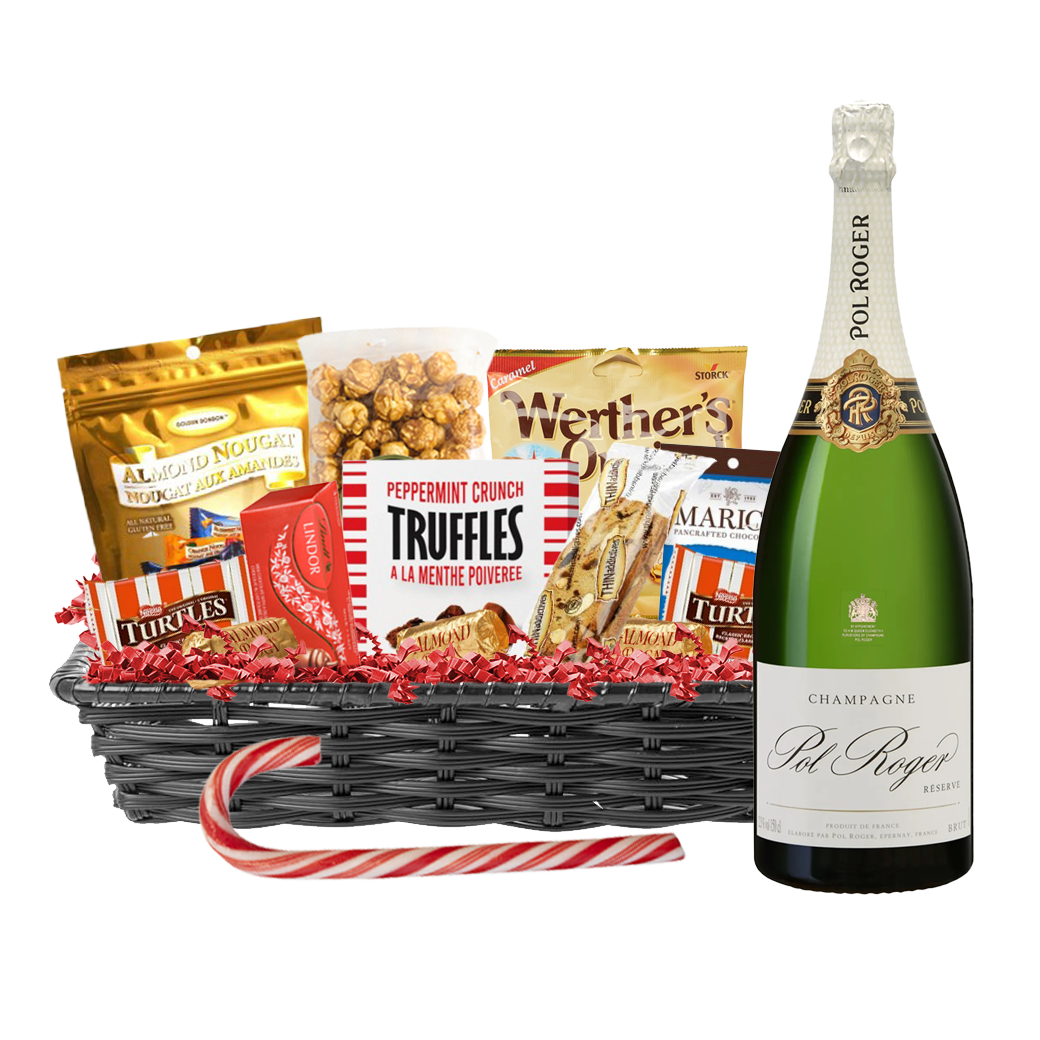 Pol Roger Champagne 750ml Christmas Gift Basket