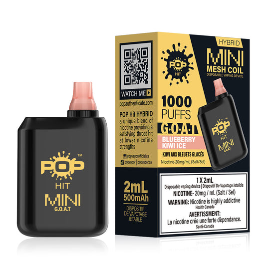TAG Liquor Stores BC - Pop Hit Box Mini Blueberry Kiwi Ice Disposable Vape 2ml-Other