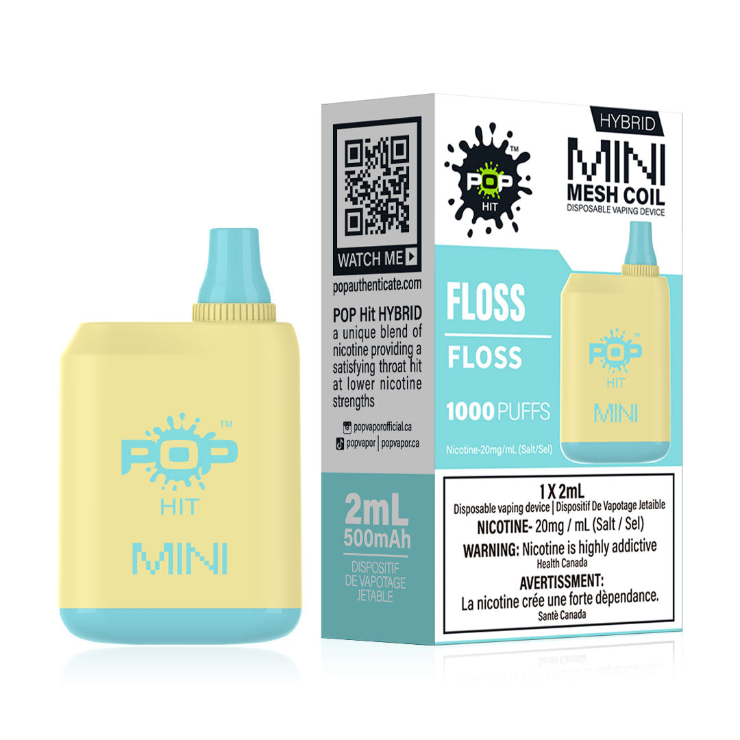TAG Liquor Stores BC - Pop Hit Box Mini Floss Disposable Vape 2ml-Other