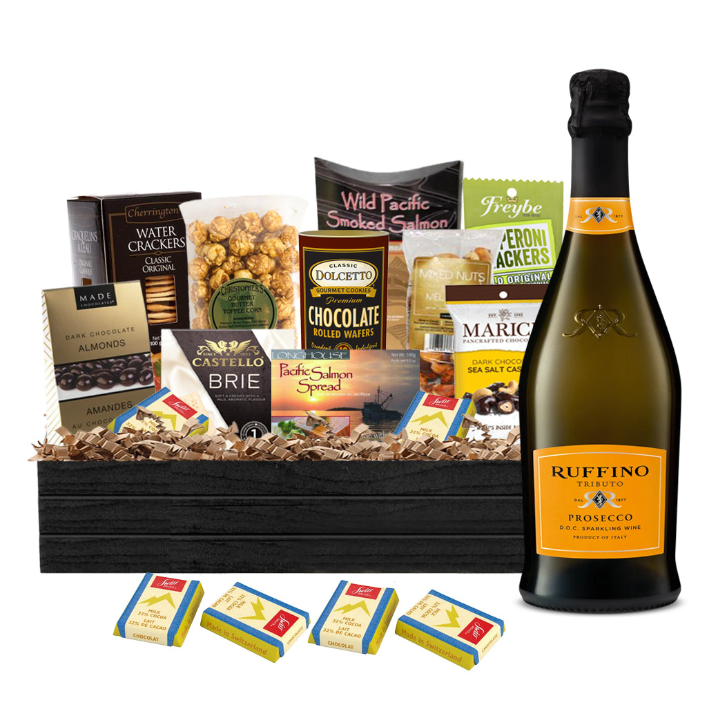 TAG Liquor Stores Liquor Gift Delivery Canada - Ruffino Prosecco 750ml Gift Basket