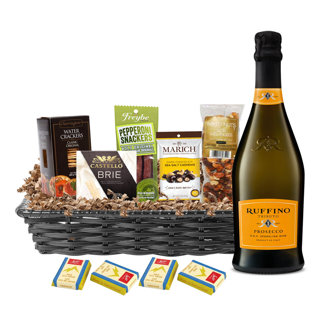 TAG Liquor Stores Liquor Gift Delivery Canada - Ruffino Prosecco 750ml Gift Basket