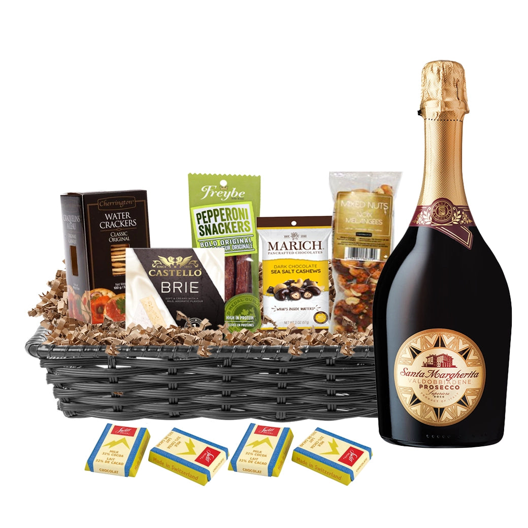 Santa Margherita Valdobbiadene Prosecco Superiore Brut 750ml Gift Basket