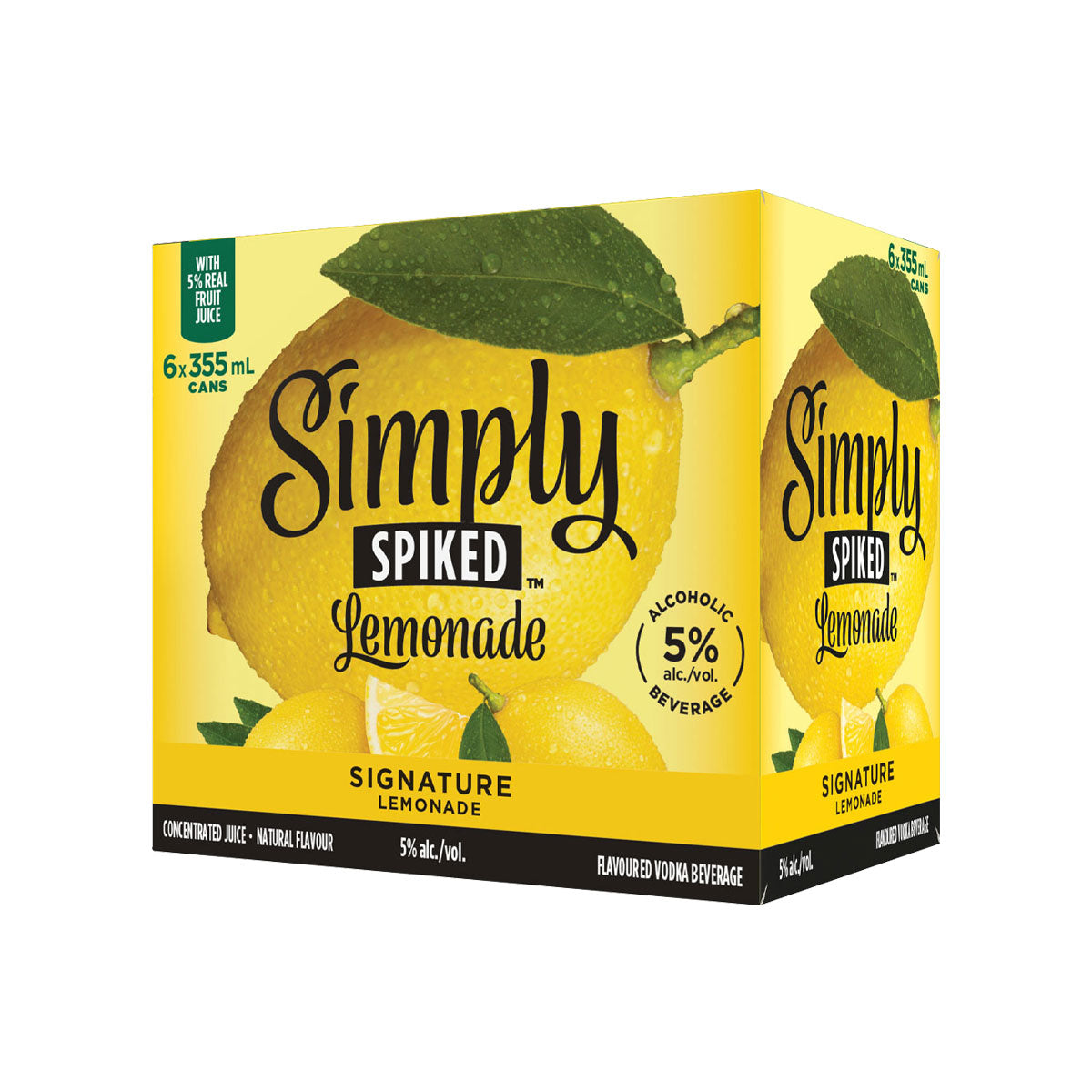 Simoly Lemonade Simply Spiked Signature Lemonade 6 Cans – tagliquorstores.com