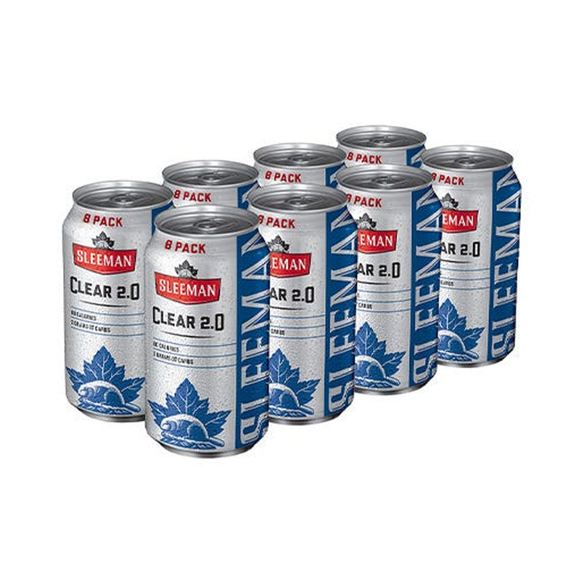 Sleeman Clear 2.0 Low Cal Lager 8 cans x 355 mL