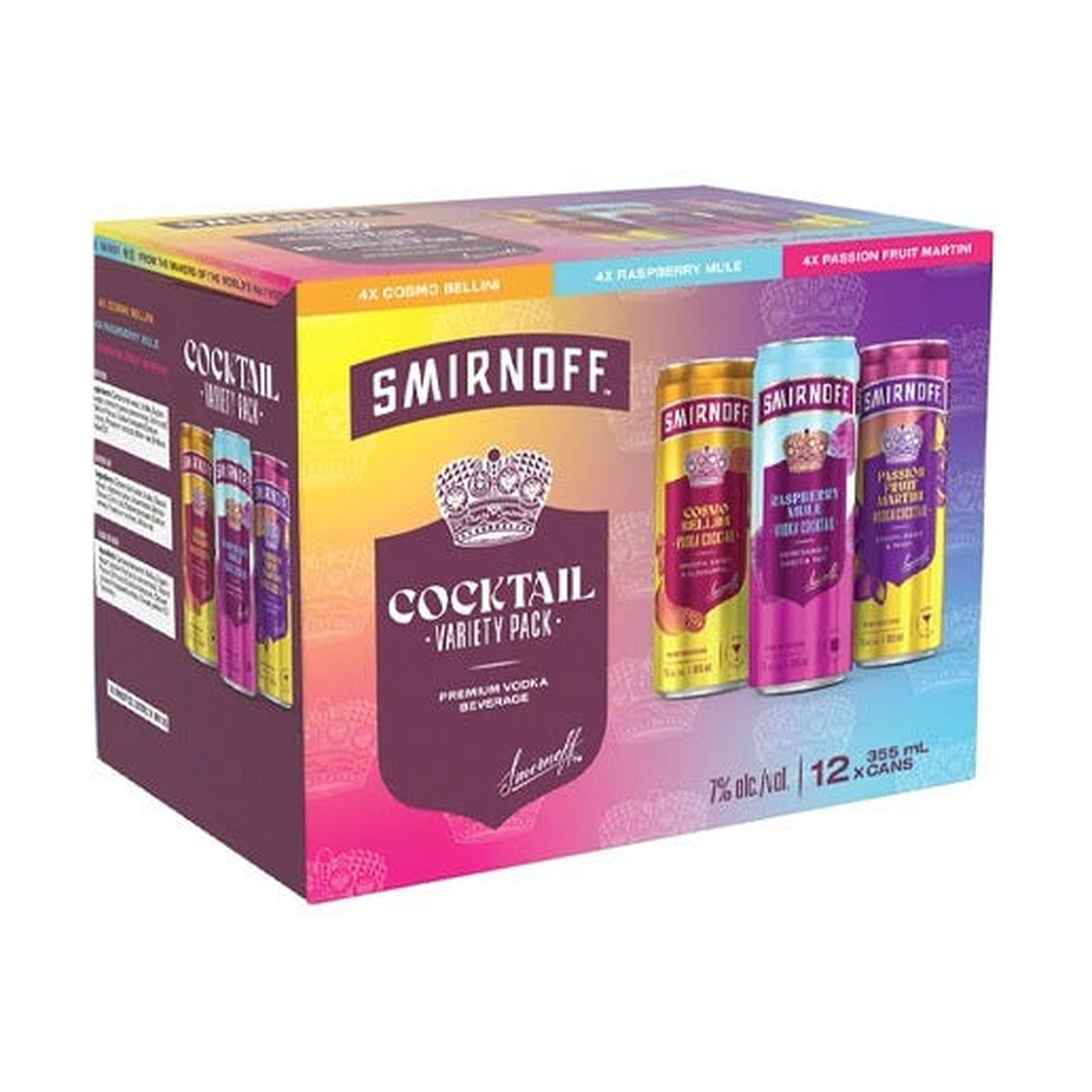Smirnoff Vodka Cocktail Pack 12 Can x 355 mL