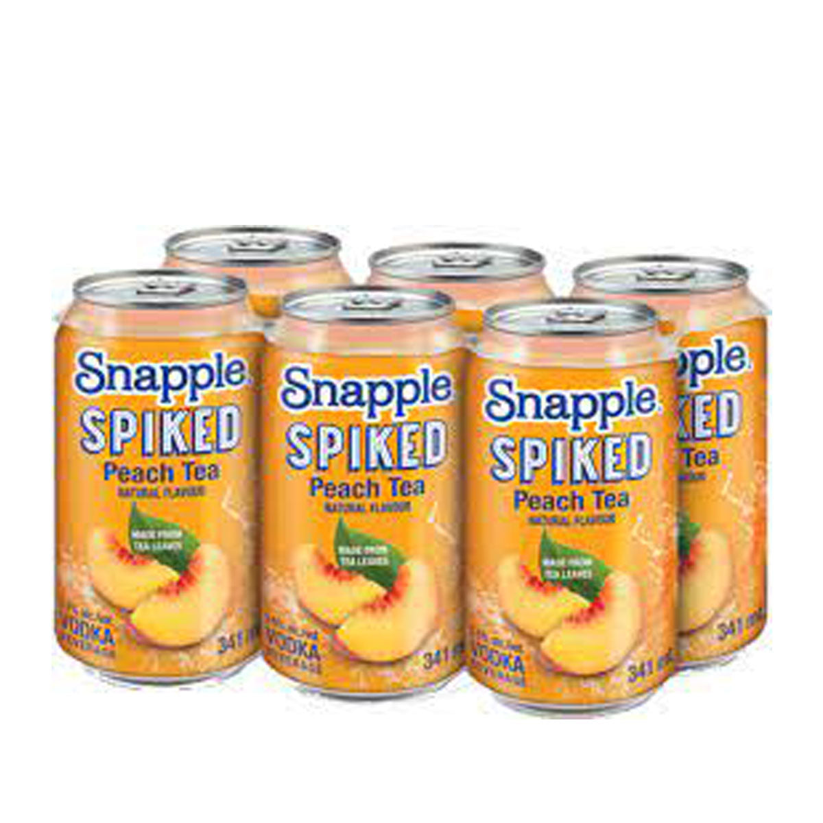 TAG Liquor Stores BC - Snapple Spiked Peach Tea 6 Pack Cans