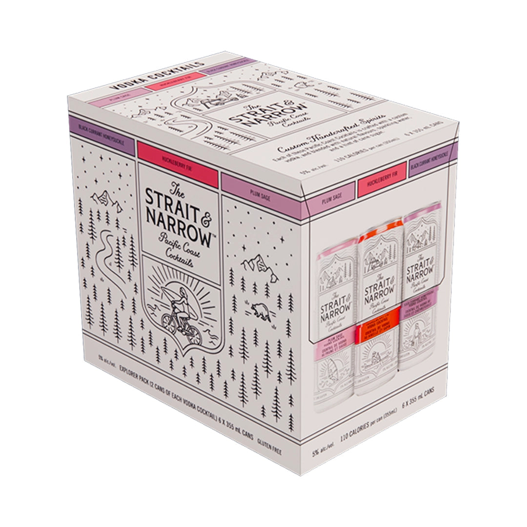 Strait & Narrow Vodka Explorer Pack 6 Cans