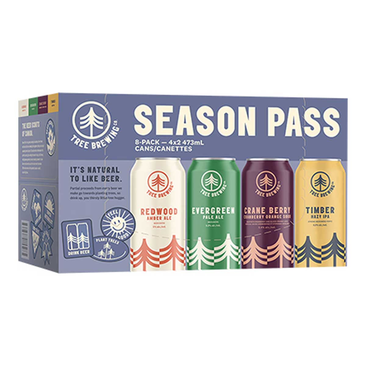TAG Liquor Stores Canada Delivery-Tree Brewing Season Pass 8 Can pack-beer-tagliquorstores.com