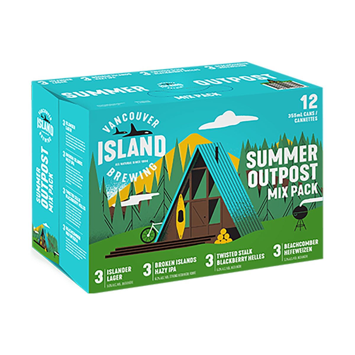 TAG Liquor Stores BC - Vancouver Island Brewing Summer Outpost 12 Can Mixed Pack
