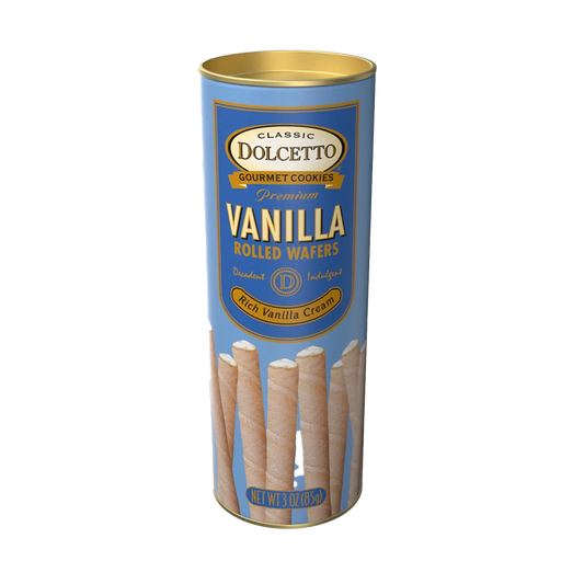 Dolcetto Vanilla Rolled Wafers 85g