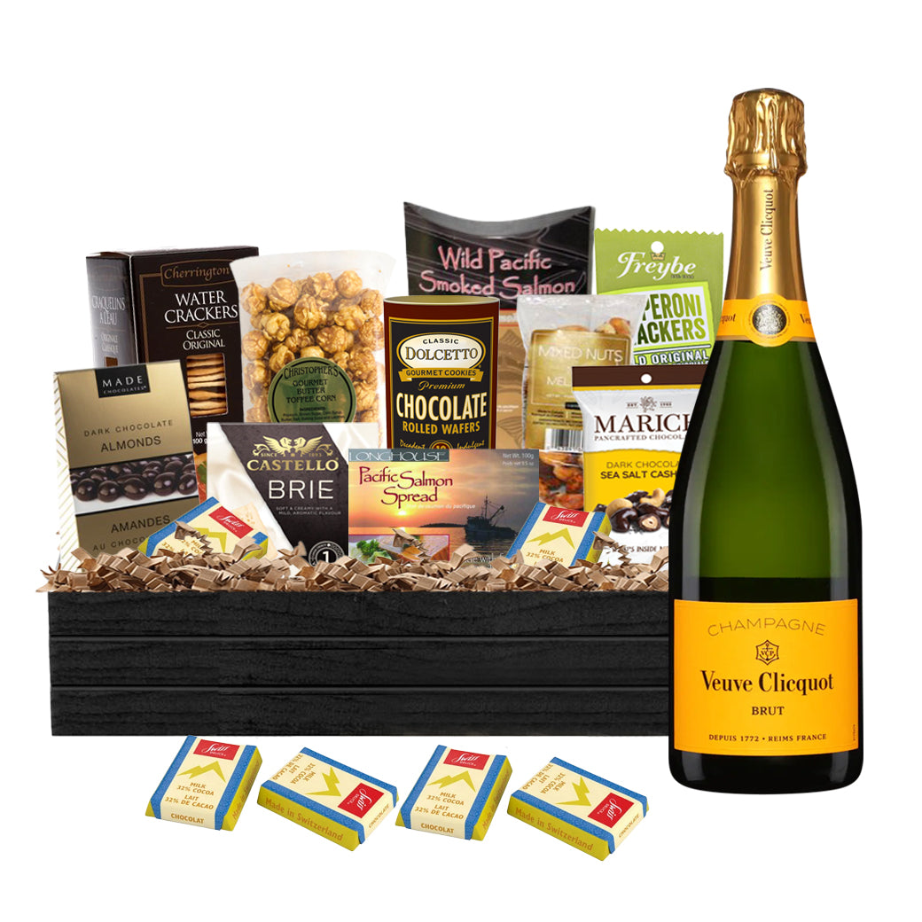 TAG Liquor Stores Liquor Gift Delivery Canada - Veuve Clicquot Champagne 750ml Gift Basket