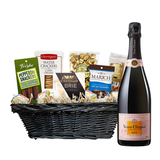 TAG Liquor Stores Canada Delivery-Veuve Clicquot Rose Champagne 750ml Corporate Gift Basket-wine-tagliquorstores.com