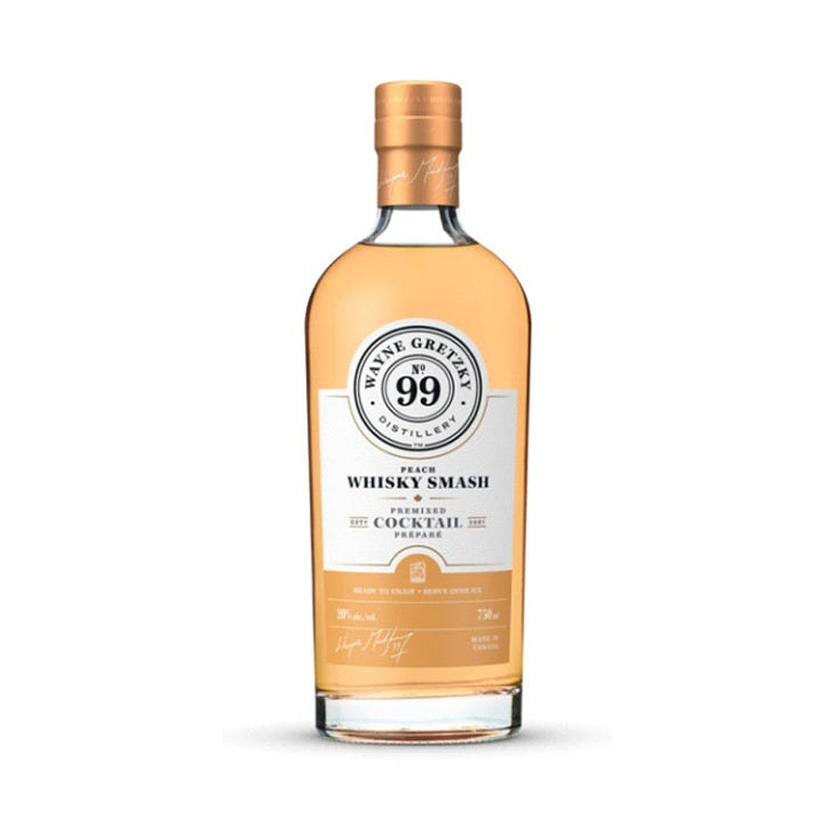 Wayne Gretzky Distillery No.99 Peach Whisky Smash 750 mL
