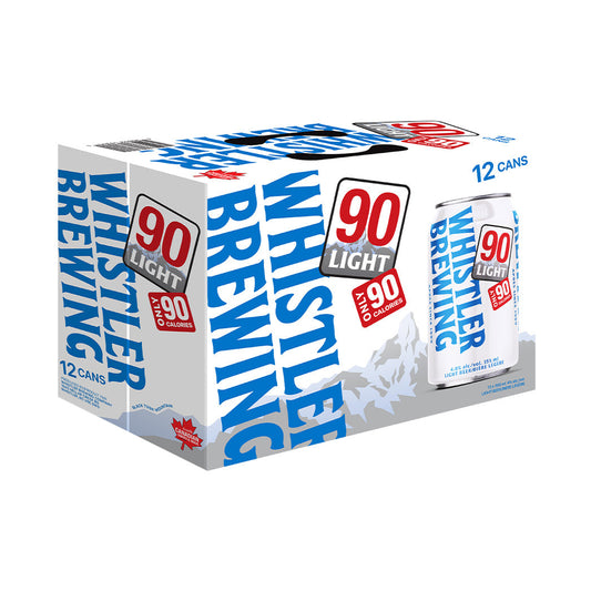 Whistler Brewing - 90 Light 12 Cans x 355 mL