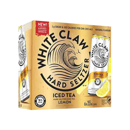 TAG Liquor Stores BC - White Claw Iced Tea Lemon 6 Pack Cans