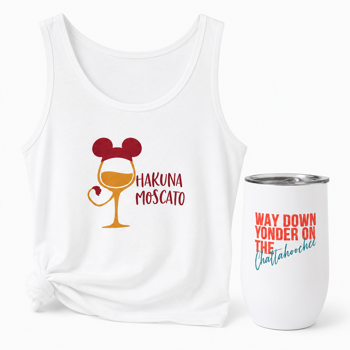 Custom Apparel & Wine Tumbler Gift Set