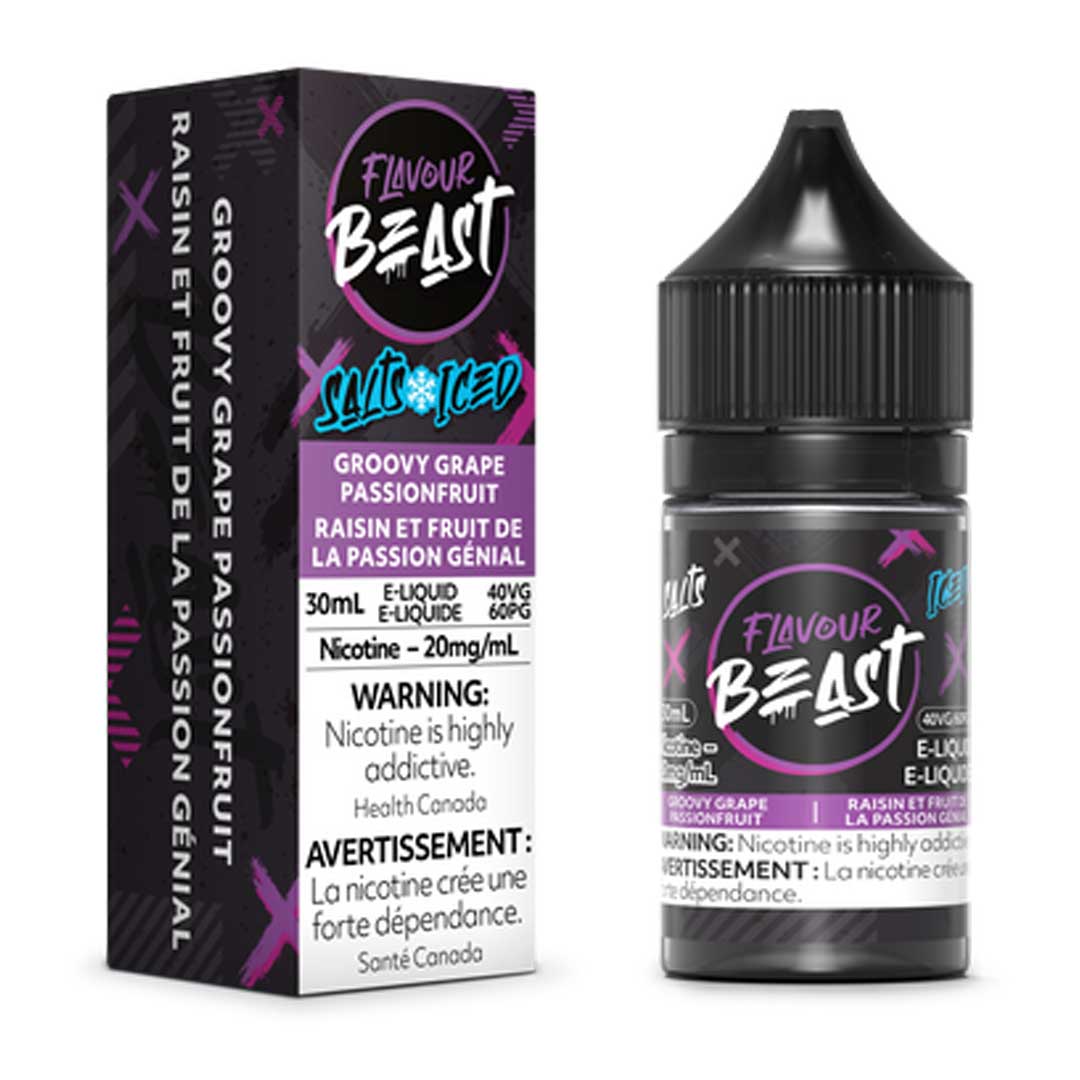 Flavour Beast E-Liquid Groovy Grape Passionfruit Iced