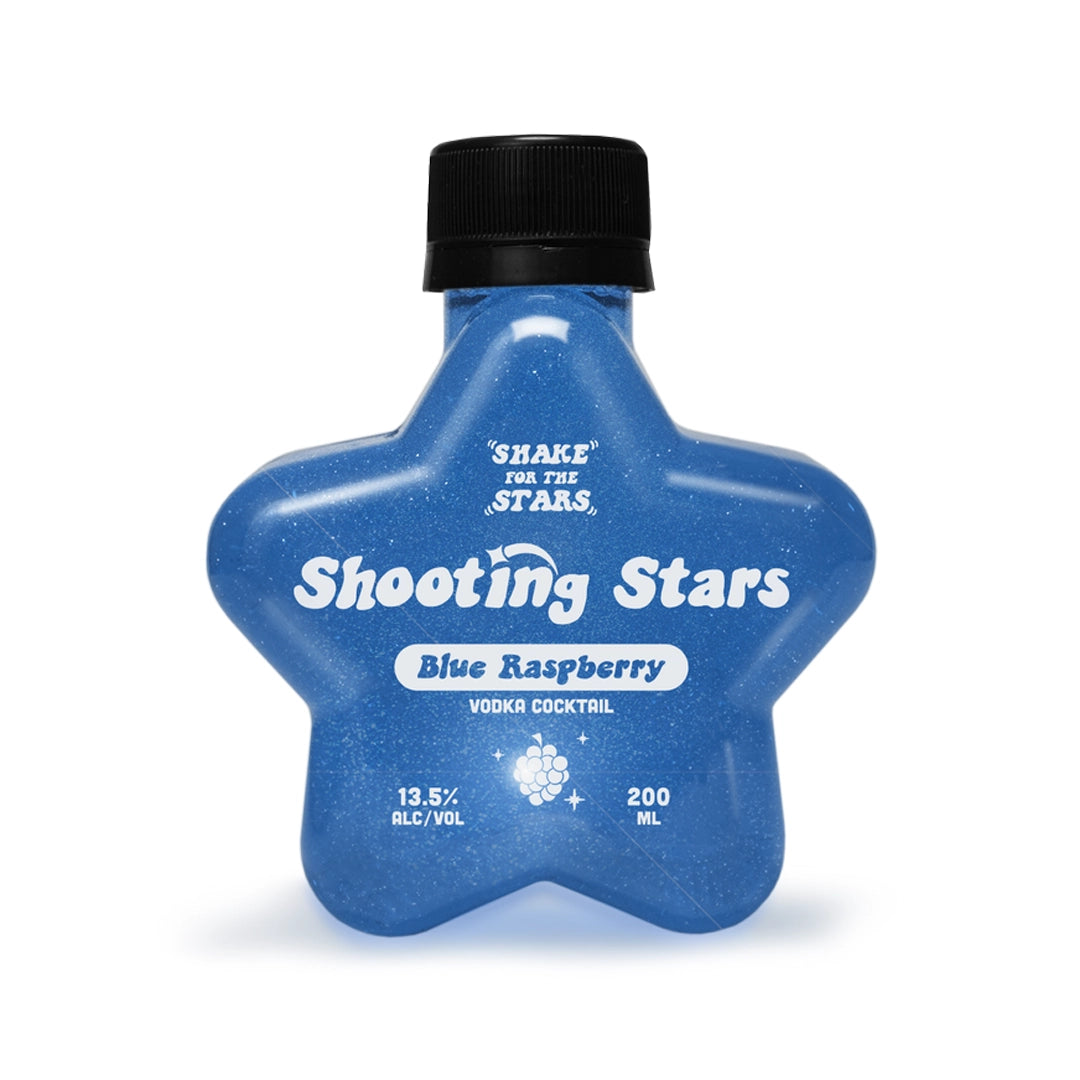 Shooting Stars Blue Raspberry Vodka Cocktail 200ml