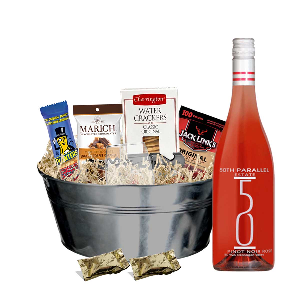 TAG Liquor Stores BC - 50th Parallel Estate Pinot Noir Rosé 750ml Gift Basket