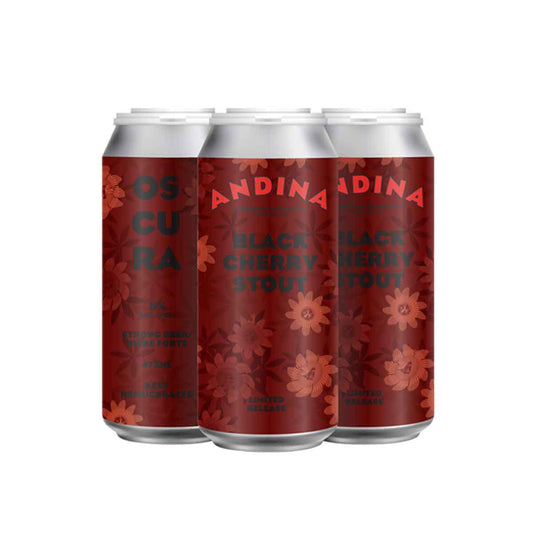 TAG Liquor Stores BC-Andina Brewing Oscura Black Cherry Stout 4 x 473ml Tall Cans