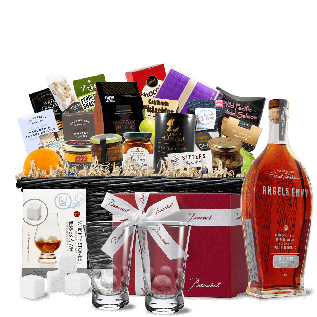 TAG Liquor Stores BC - Angel's Envy Kentucky Straight Bourbon Whiskey Ultra Luxe Gift Basket
