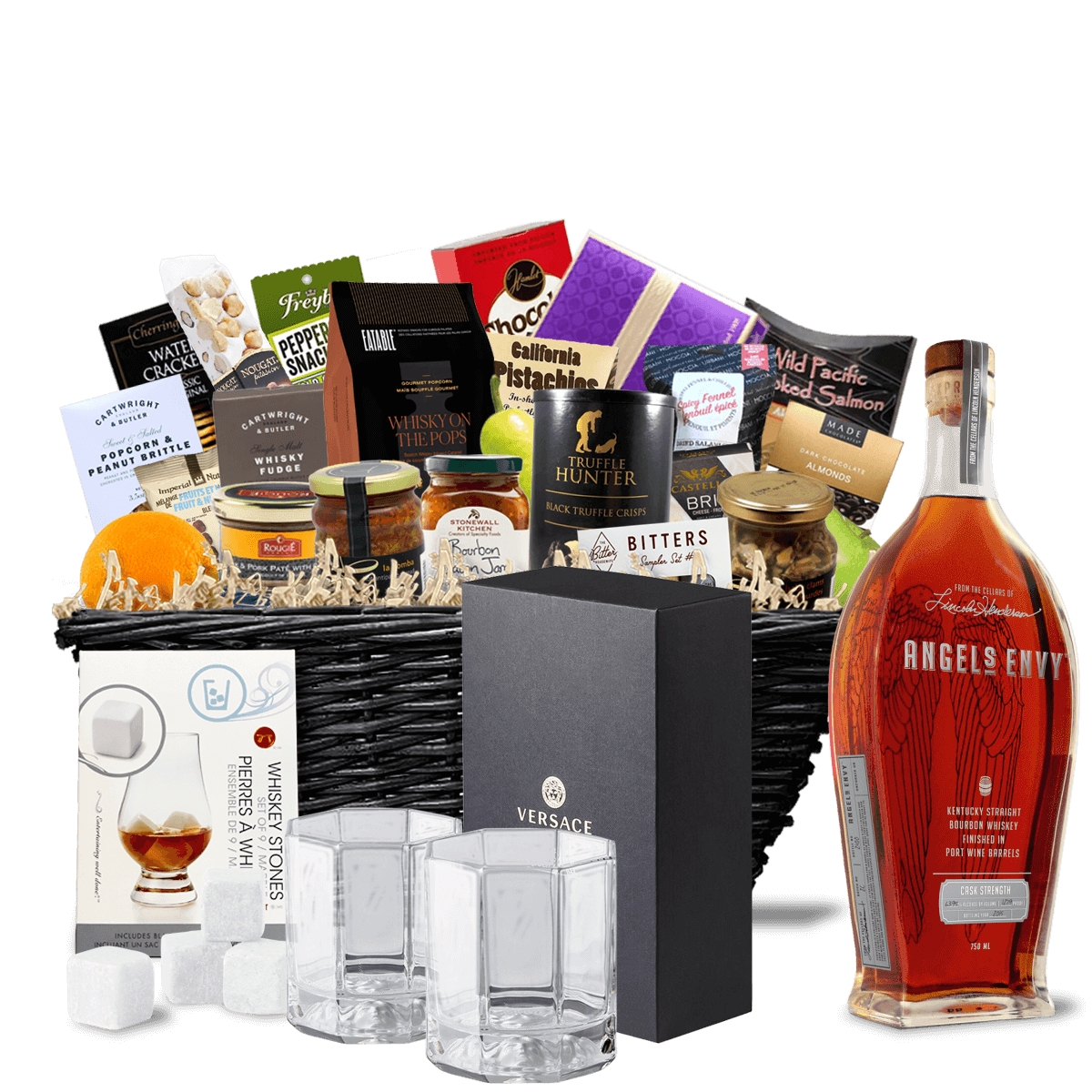 TAG Liquor Stores BC - Angel's Envy Kentucky Straight Bourbon Whiskey Ultra Luxe Gift Basket