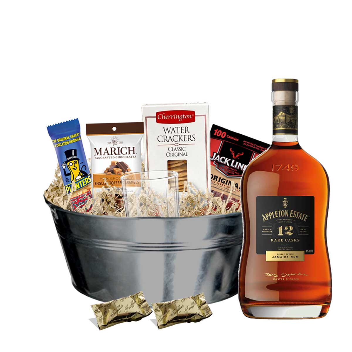 TAG Liquor Stores BC - Appleton Estate 12 Year Old Rum 750ml Gift Basket