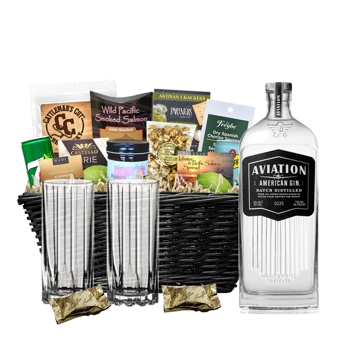 TAG Liquor Stores BC - Aviation Gin 750ml Gift Basket