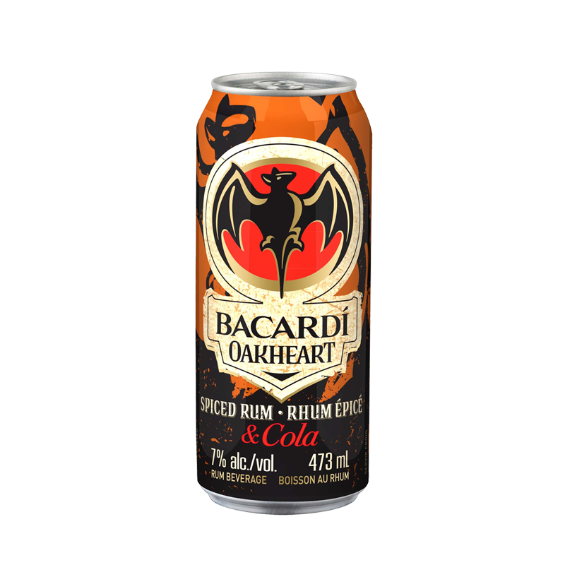 TAG Liquor Stores BC-Bacardi Oakheart and Cola 473ml Single Can