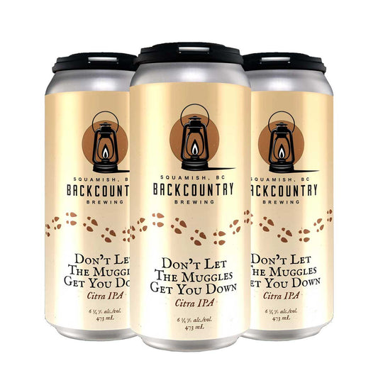 TAG Liquor Stores BC - Backcountry Brewing "Don't let the Muggles get you down" Citra IPA 4 Pack Cans