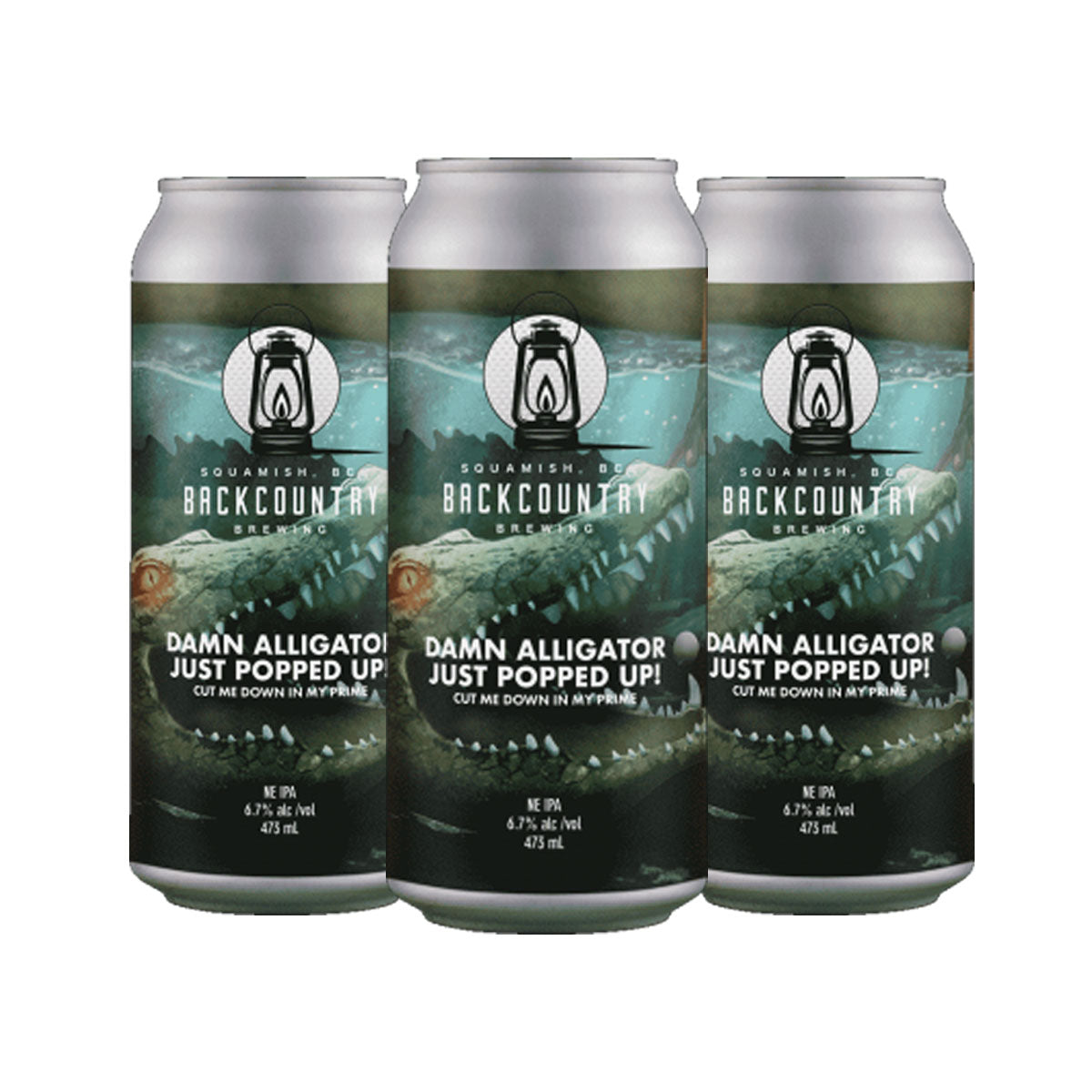 TAG Liquor Stores BC - Backcountry Brewing "Damn Alligator Just Showed Up! Cut Me Down In My Prime" NE IPA 4 Pack Cans