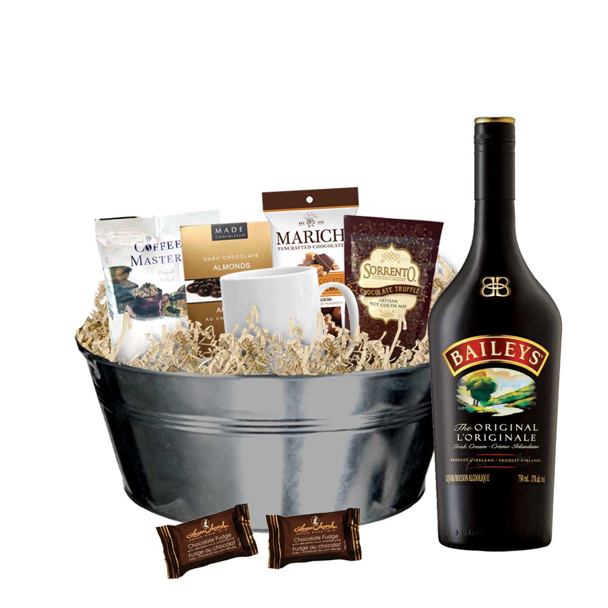 TAG Liquor Stores BC - Baileys Irish Cream Liqueur 750ml Gift Basket