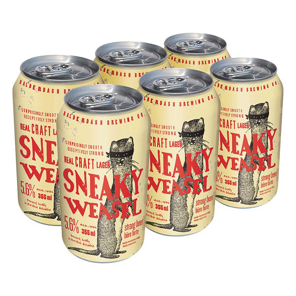 TAG Liquor Stores BC-Balderdash Brewing Sneaky Weasel 6 Pack Cans